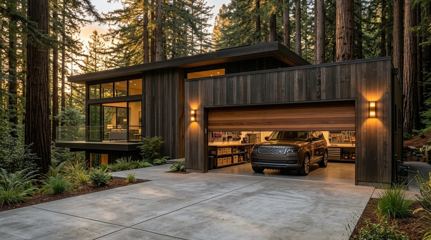 Keller Garage Door Service Garage Door Gliding Open Revealing Warm Illuminated Interior
